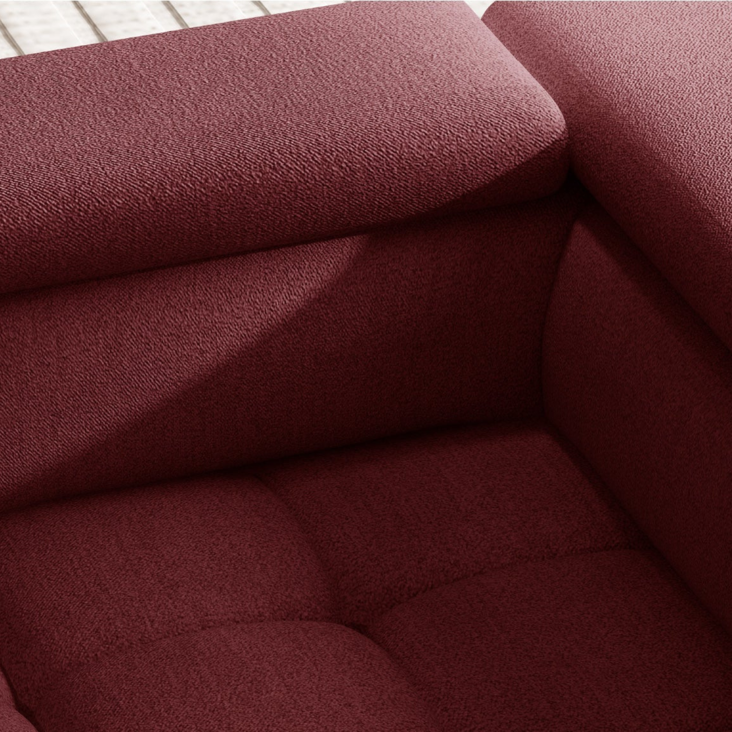 Canapé d'angle moderne avec réglage électrique de la profondeur d'assise Le canapé d'angle