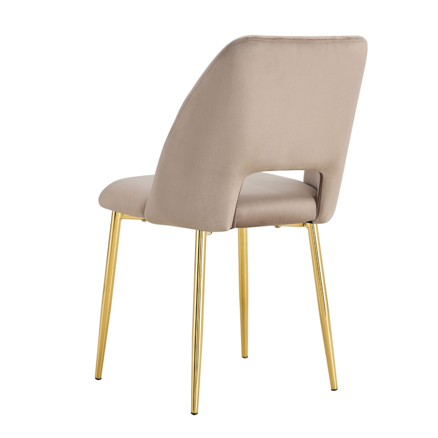 Chaise en  Tissu Doudou, Velours ou Sergé – Pieds Métal Noir ou Chrome