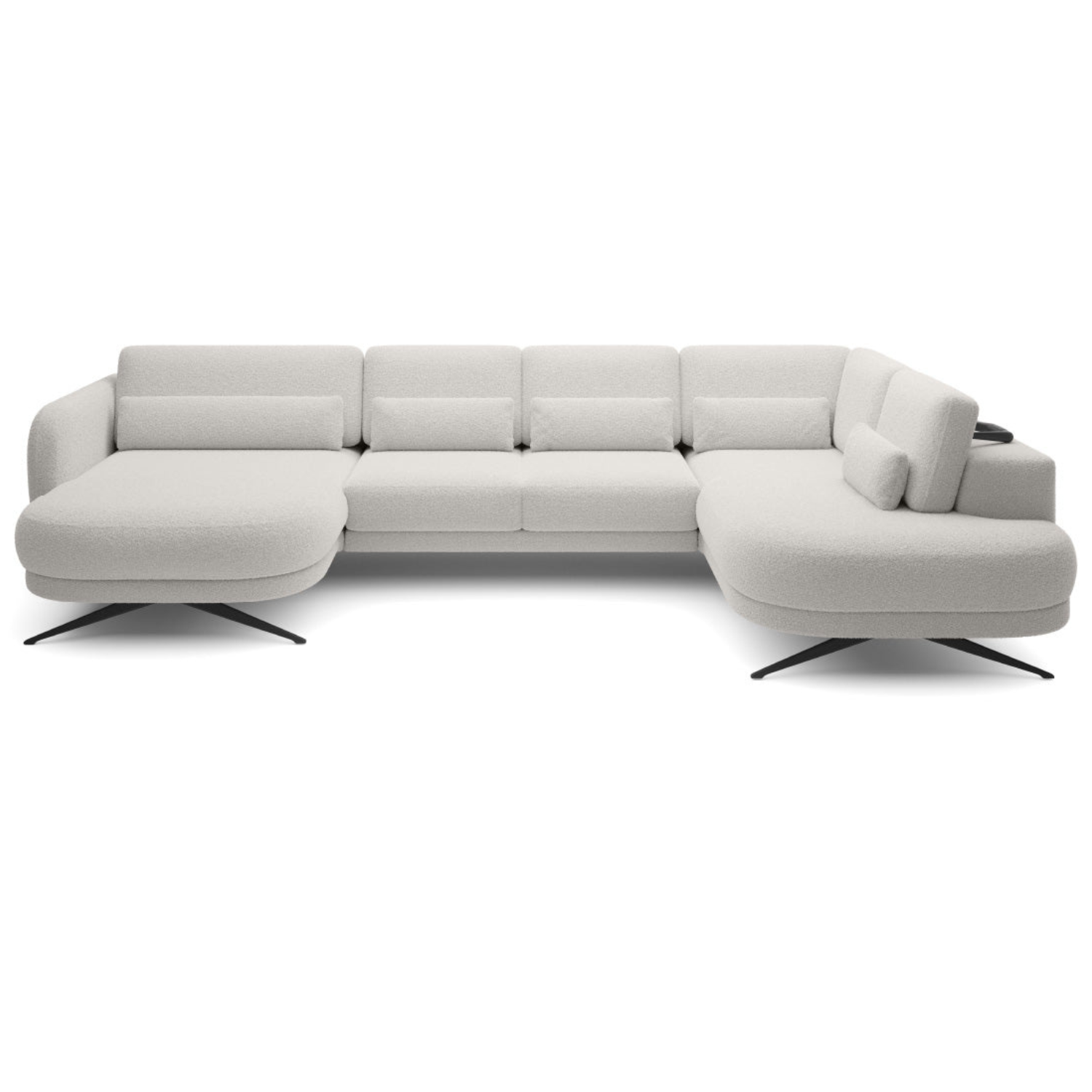 Canapé moderne avec profondeur d’assise réglable et appui-tête coulissant