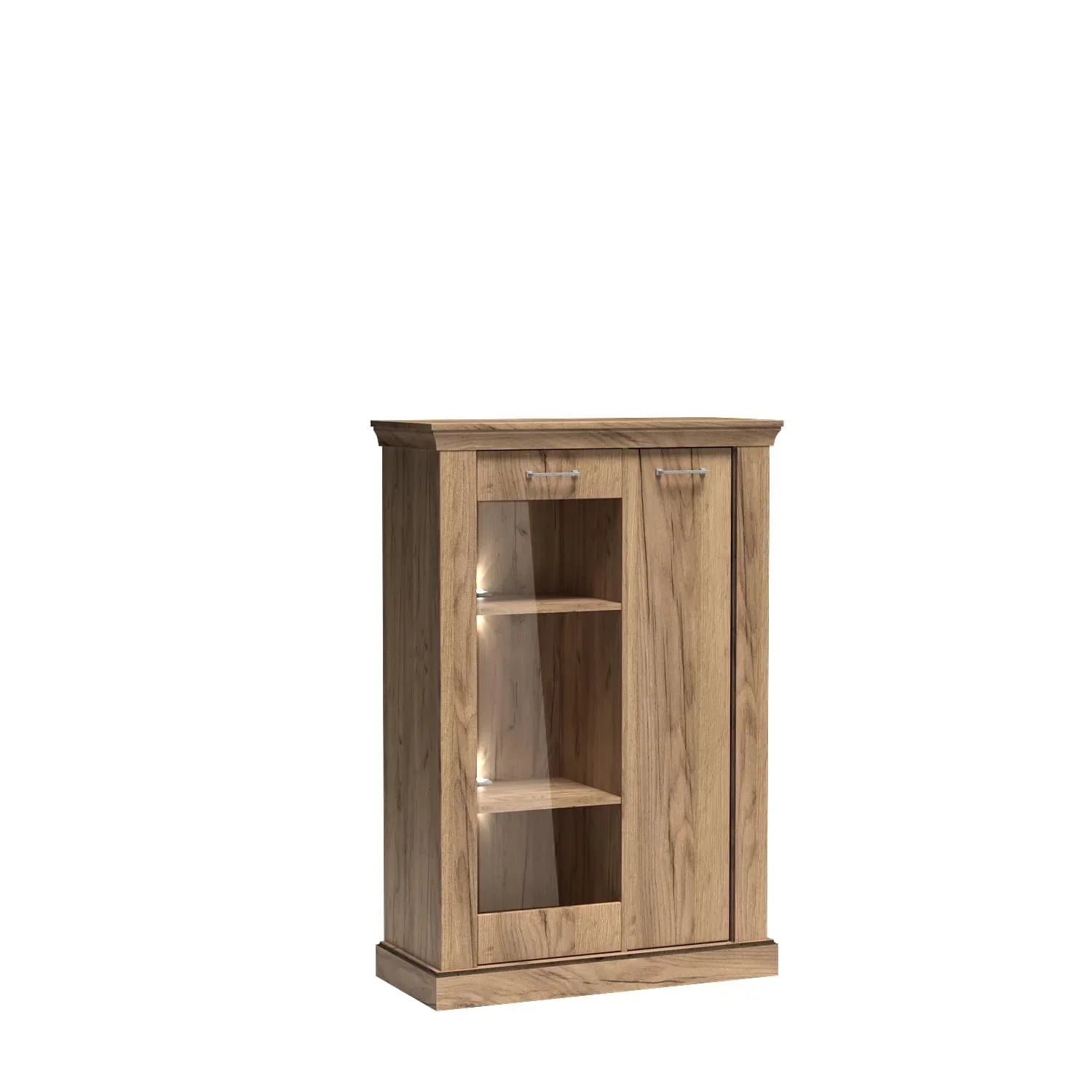 Vitrine basse chic et élégante avec façade en verre trempé - Decora Home