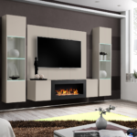 SWITCH PRK wall unit avec cheminée bioéthanol, chêne Wotan — vue 13