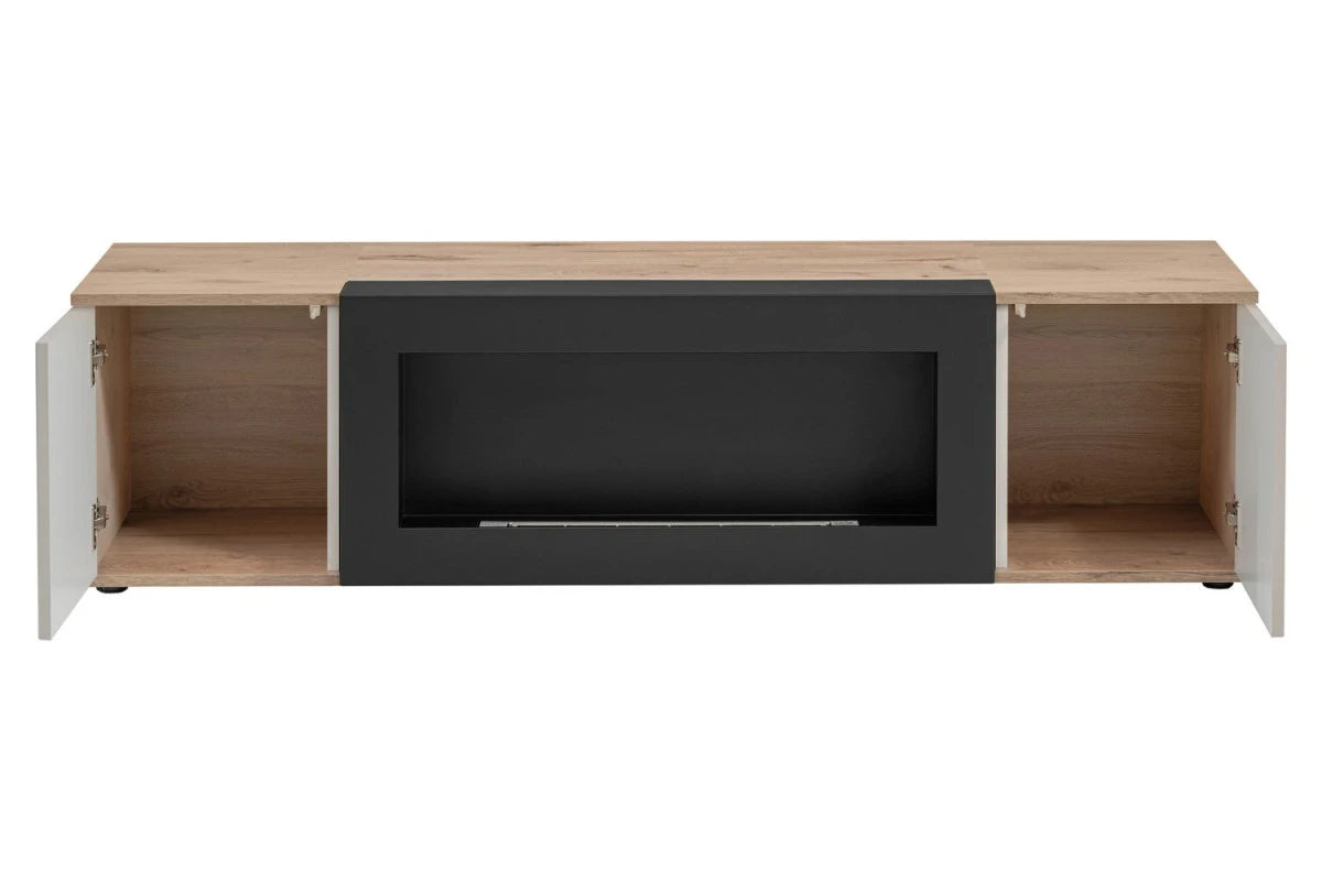 Meuble TV CATALINA RTV-K avec cheminée bioéthanol — vue 2