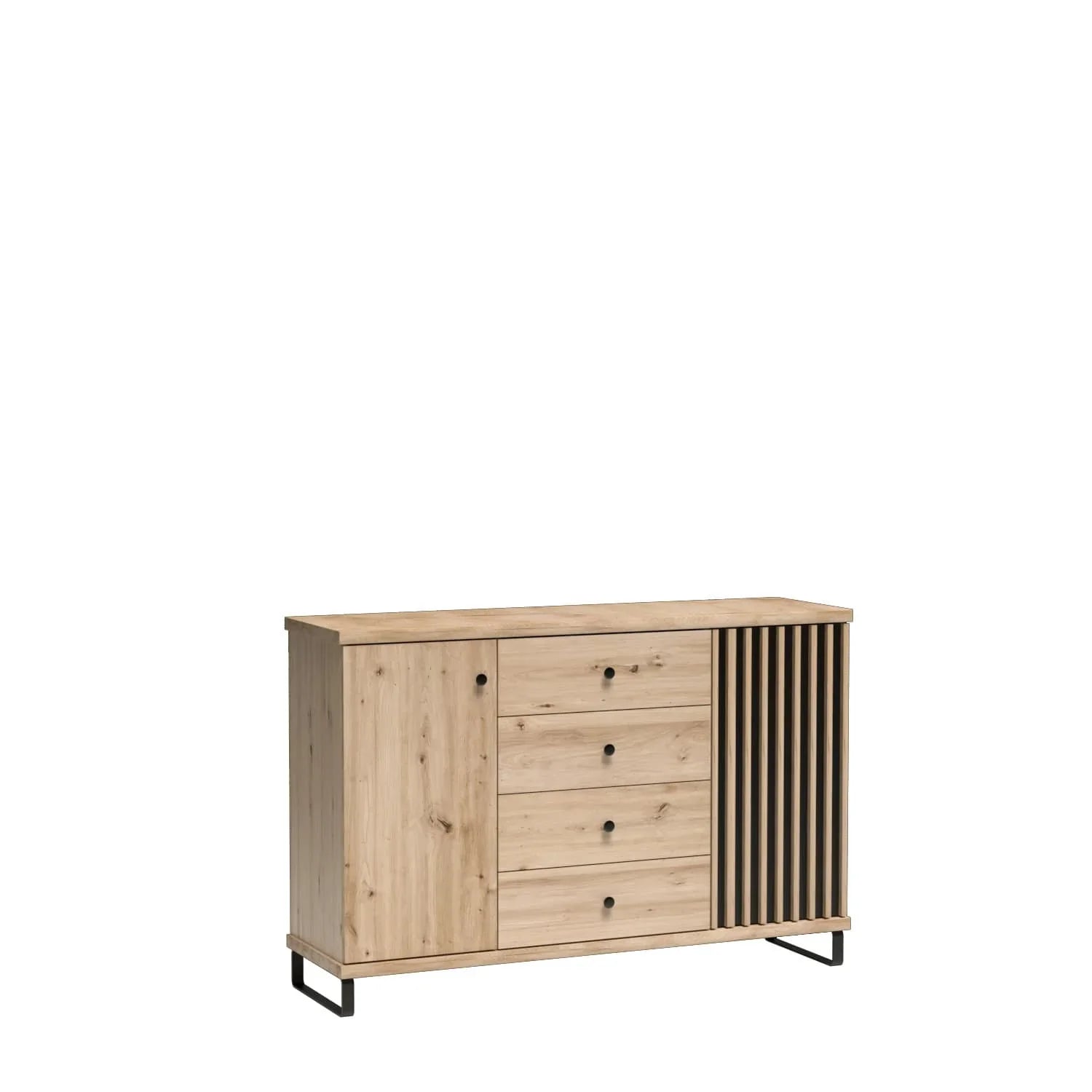 Commode, Buffet spacieuse avec rangements optimisés - Decora Home