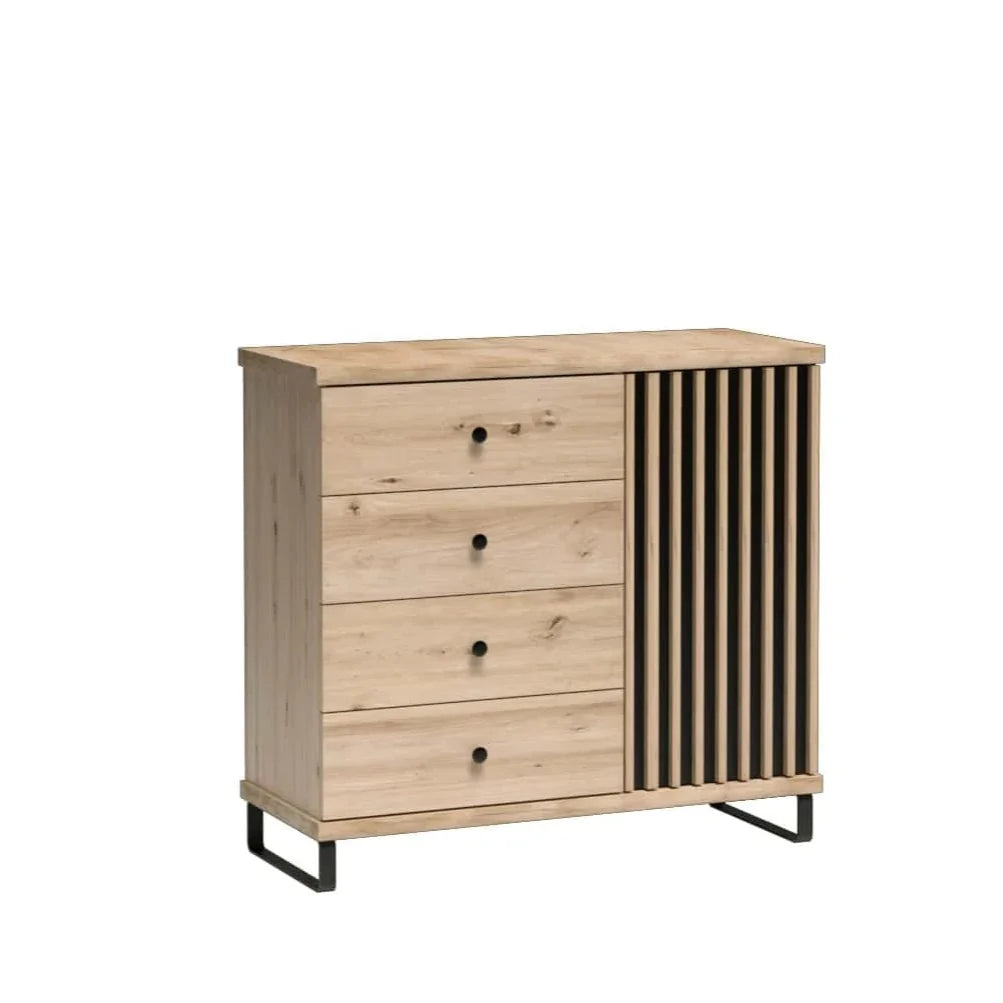 Commode, Buffet moderne au design raffiné avec poignées élégantes - Decora Home