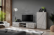 Composition TV GEO 180cm - Cachemire (Façades Cachemire (décor)) — vue 3