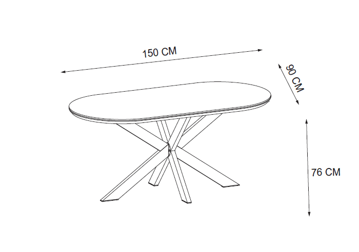 TABLE REPAS MANON PIED CHROME PLATEAU CERAMIQUE MARBRE BLANC 150x90cm
