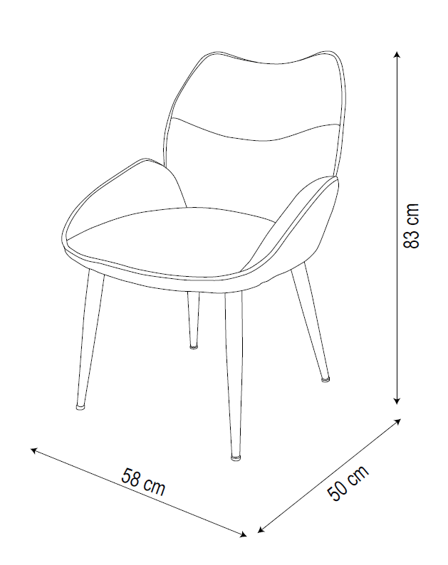CHAISE LOHA PIED CHROME BEIGE
