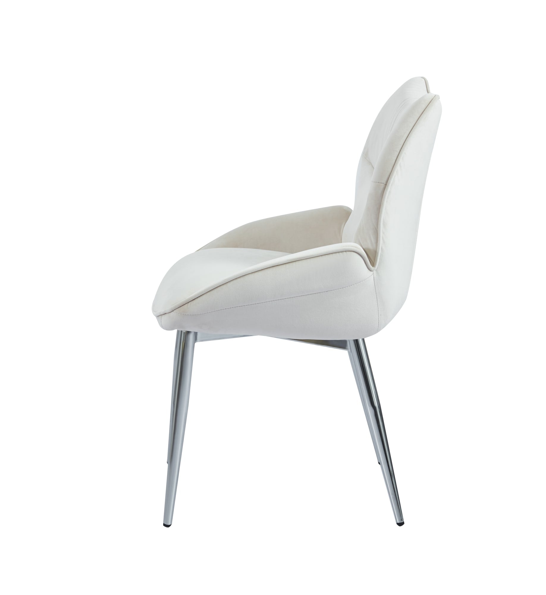 CHAISE LOHA PIED CHROME BEIGE