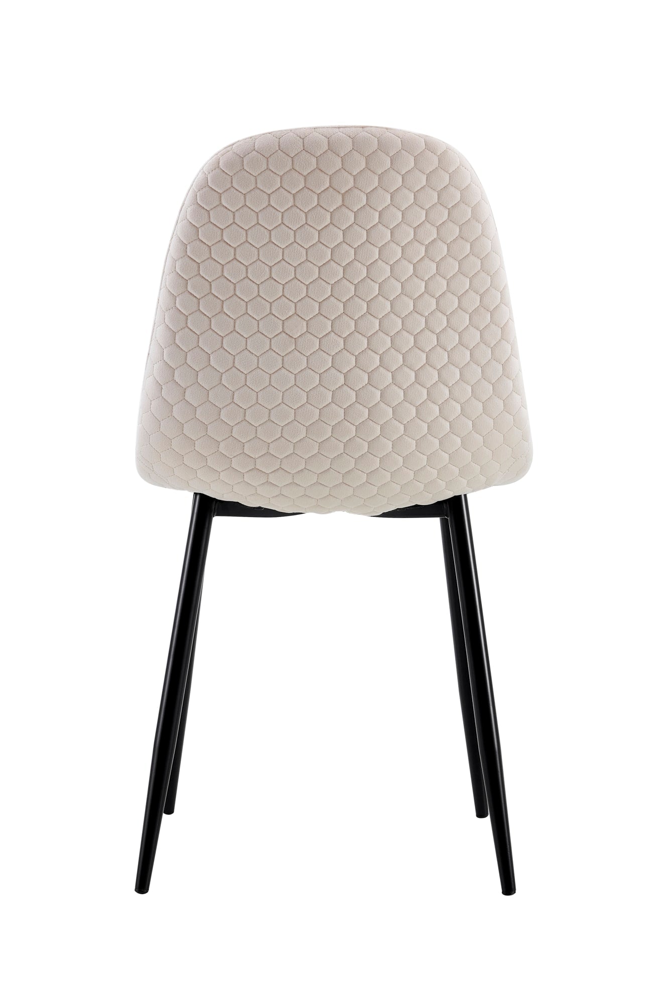 Lot de 4 chaises Scandinave ALVEOLE Métal noir