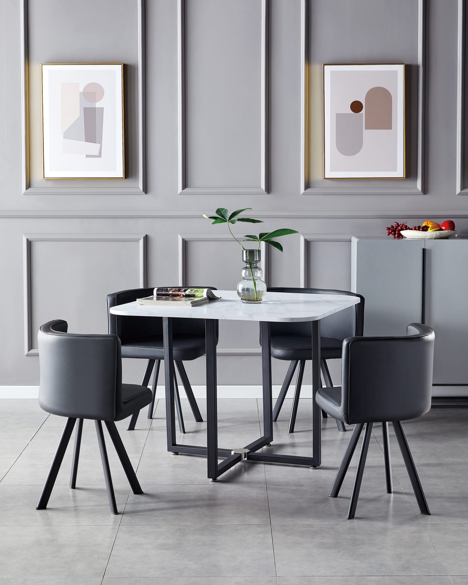 Ensemble Table et 4 Chaises VENDOME - Modernité et élégance