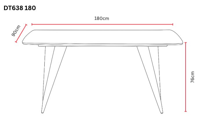 TABLE A MANGER GRAFFI PIED CHROME PLATEAU EN CERAMIQUE MARBRE BLANC180x90x75cm