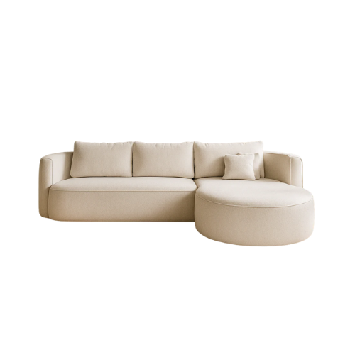 Canapé d’Angle Fiore S avec Coffre & Fonction Couchage – Design Arrondi