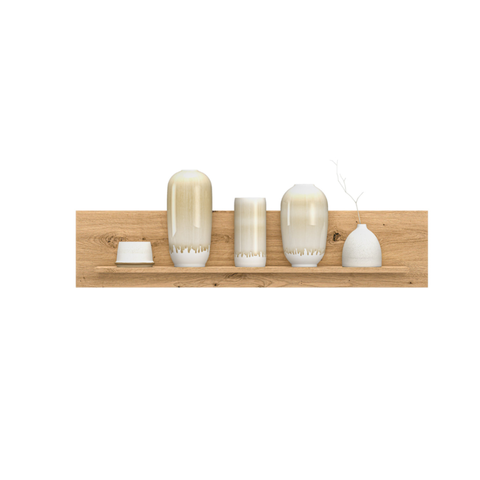 Étagère Murale en Chêne Artisanal avec Bordure ABS - Résistante aux Rayures, Humidité et Températures Élevées - Decora Home