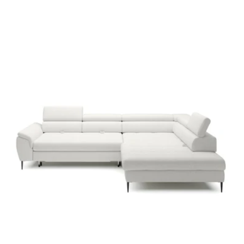 Canapé d’angle spacieux avec couchage et rangement intégré