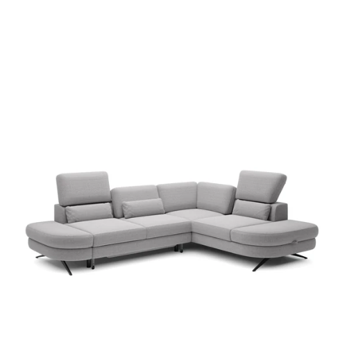 Canapé d’angle avec  Fonction couchage et rangement et dossier réglable