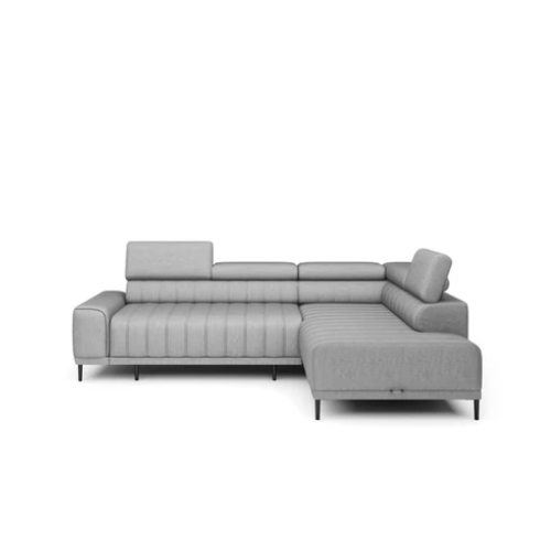Canapé d’angle – Design moderne, appuis-tête réglables, lit d’appoint & coffre de rangement