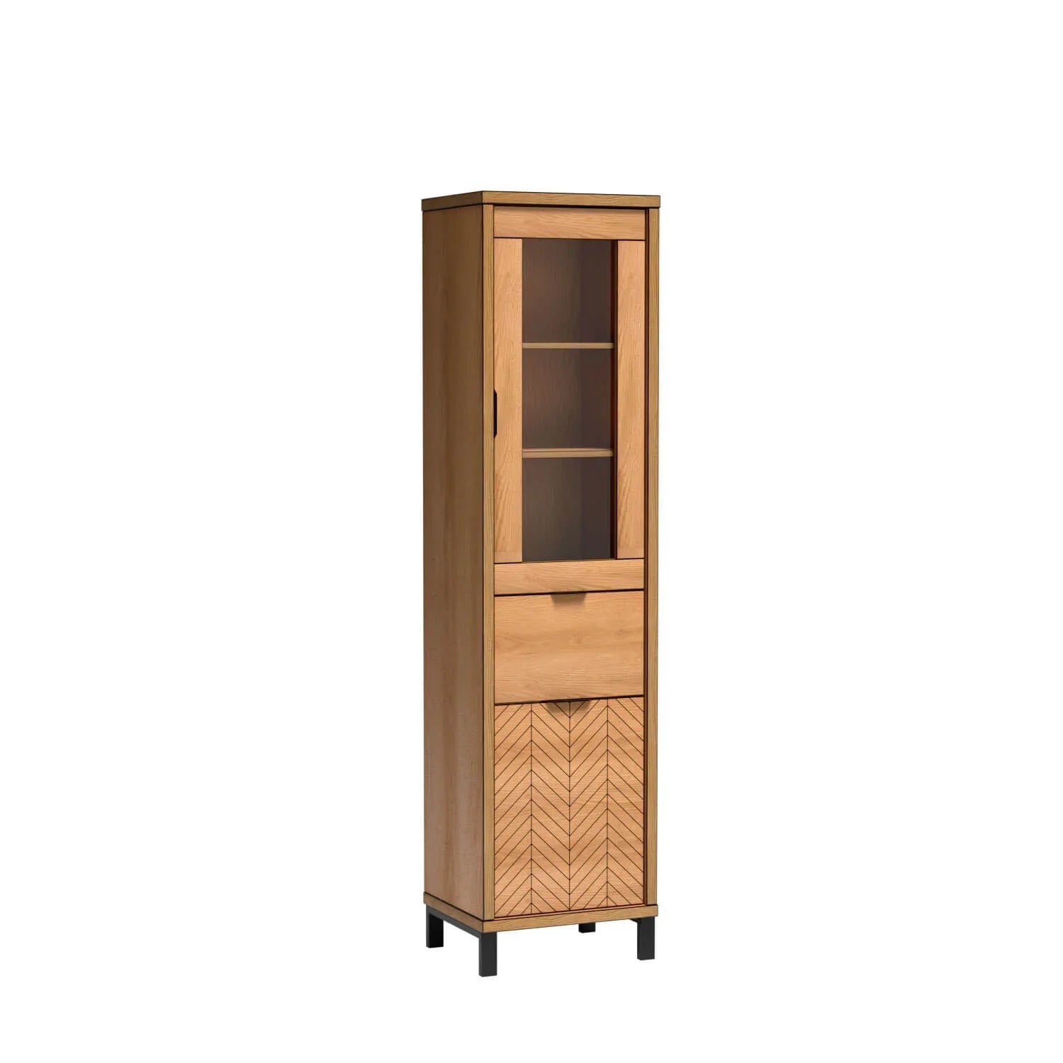 Vitrine avec Armoire Vitrée et Tiroirs - Decora Home