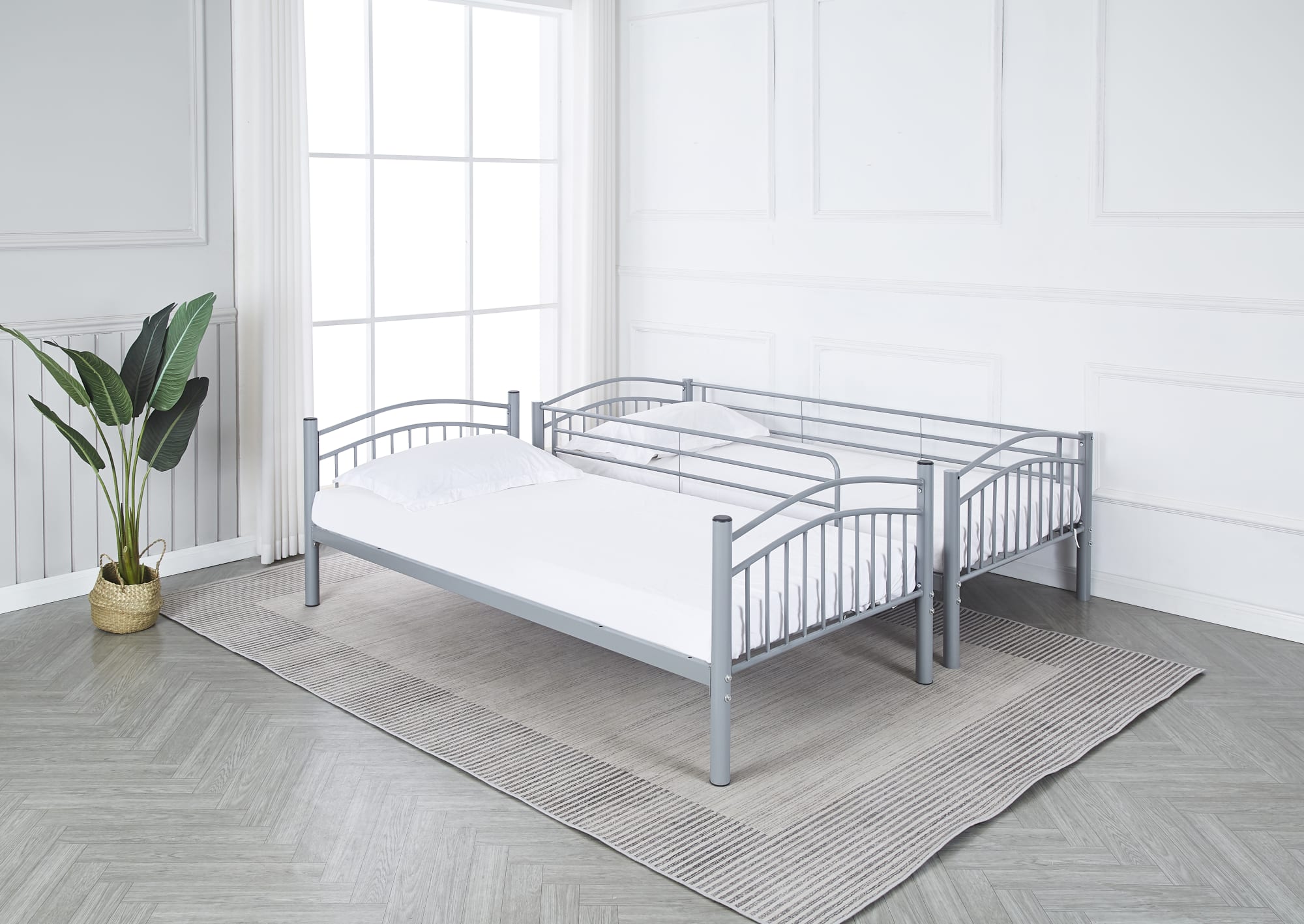 LIT SUPERPOSÉ ALICE BLANC 90X190cm