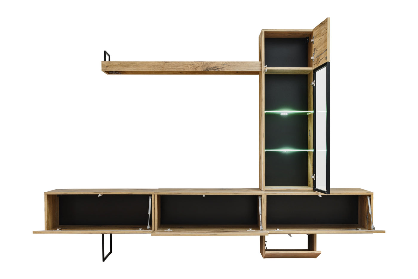 Composition TV RISE 240cm - Flagstaff Oak — vue 11