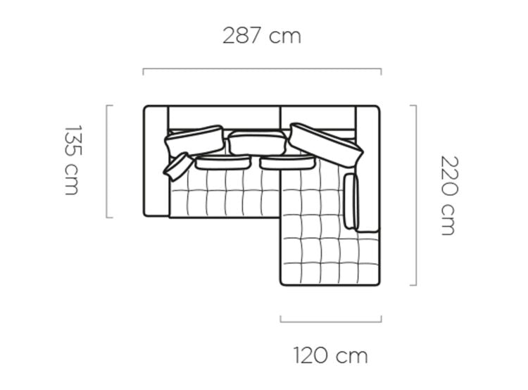 Canapé d’Angle  – Grand Confort avec Profondeur d’Assise Réglable Électriquement - Decora Home