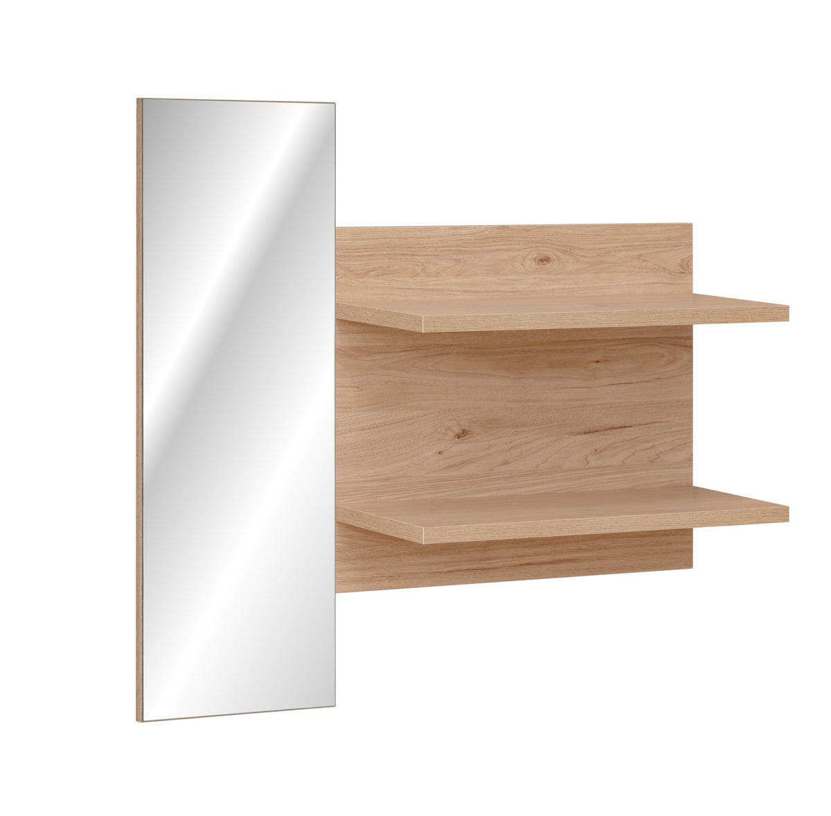 Ensemble Meuble d'Entrée PEDRO I 170cm - Chêne Hickory Jackson, Noir — vue 2