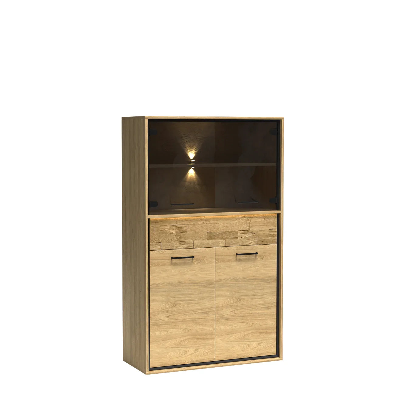 Demi Vitrine Lumineuse avec Étagère|Destockage Express|Decora Home