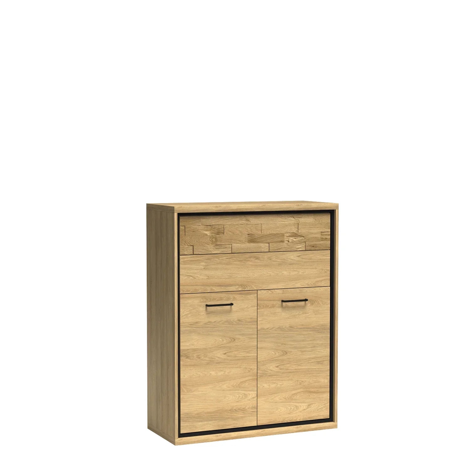 Petite Commode, Buffet Fonctionnelle en Hickory Clair - Decora Home