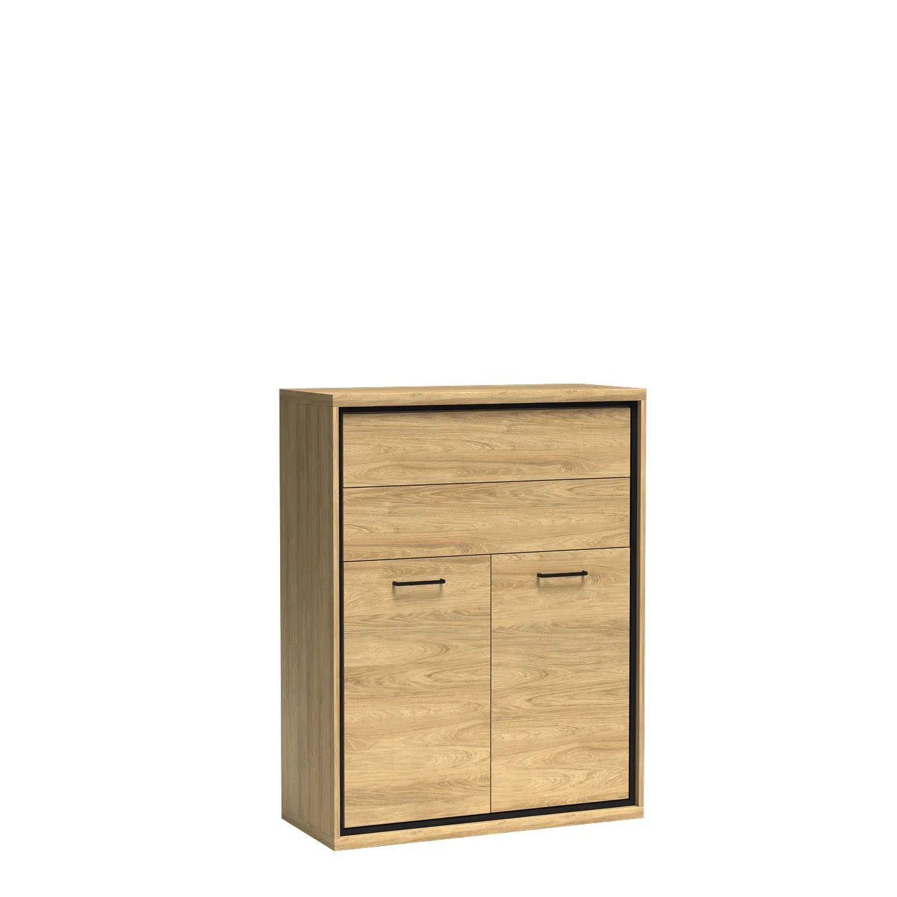 Petite Commode Fonctionnelle en Hickory Clair|Destockage Express|Decora Home