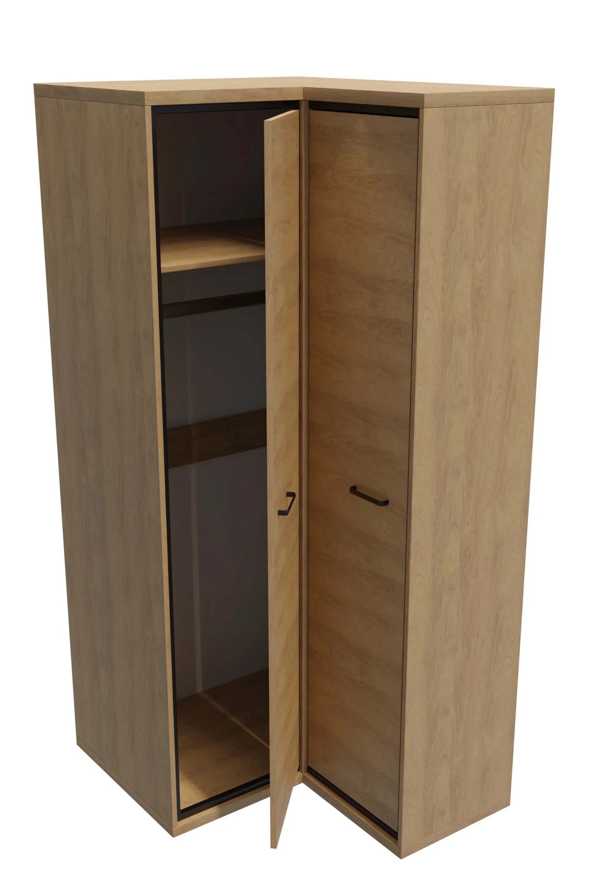 Armoire d'Angle à Deux Portes avec Espace de Rangement Pratique - Decora Home