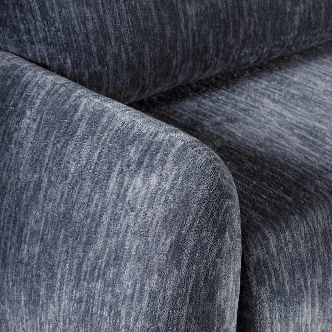 Canapé d’angle arrondi – Convertible, rangement intégré & tissu Ambience 18 doux et lumineux - Decora Home