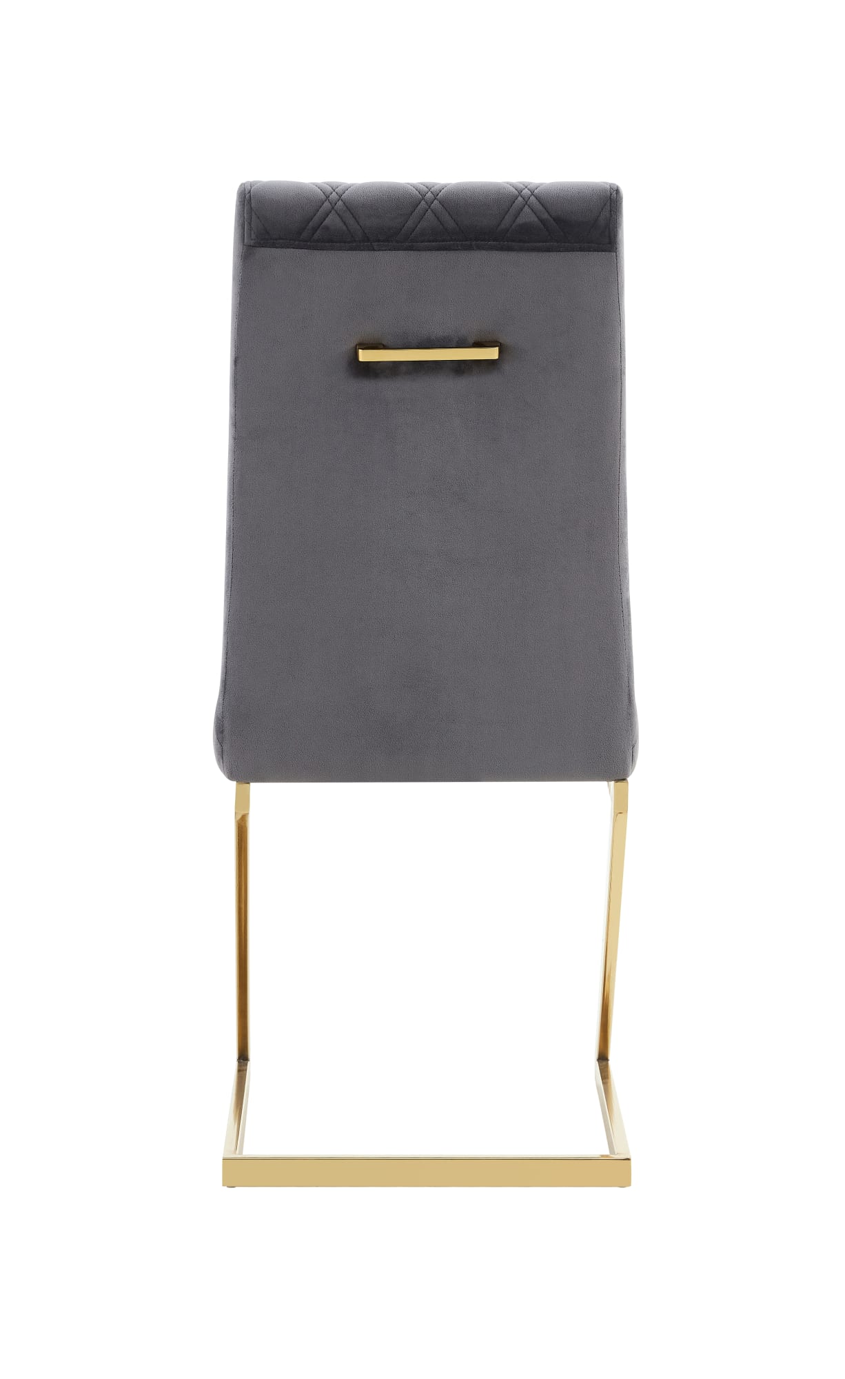 CHAISE COCOMAT MATELASSEE GOLD VELOURS ANTHRACITE