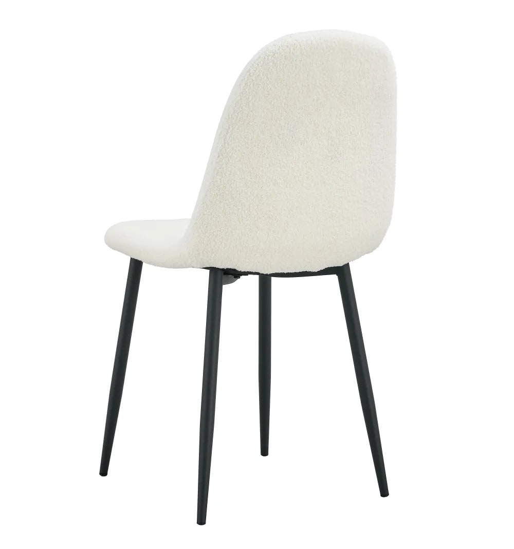 CHAISE SCANDINAVE PIED NOIR MOLLETONNE DOUDOU