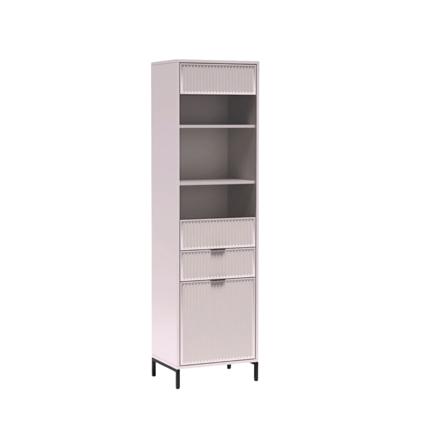 Vitrine Design avec Armoire, Tiroir et Étagères en Verre - Decora Home