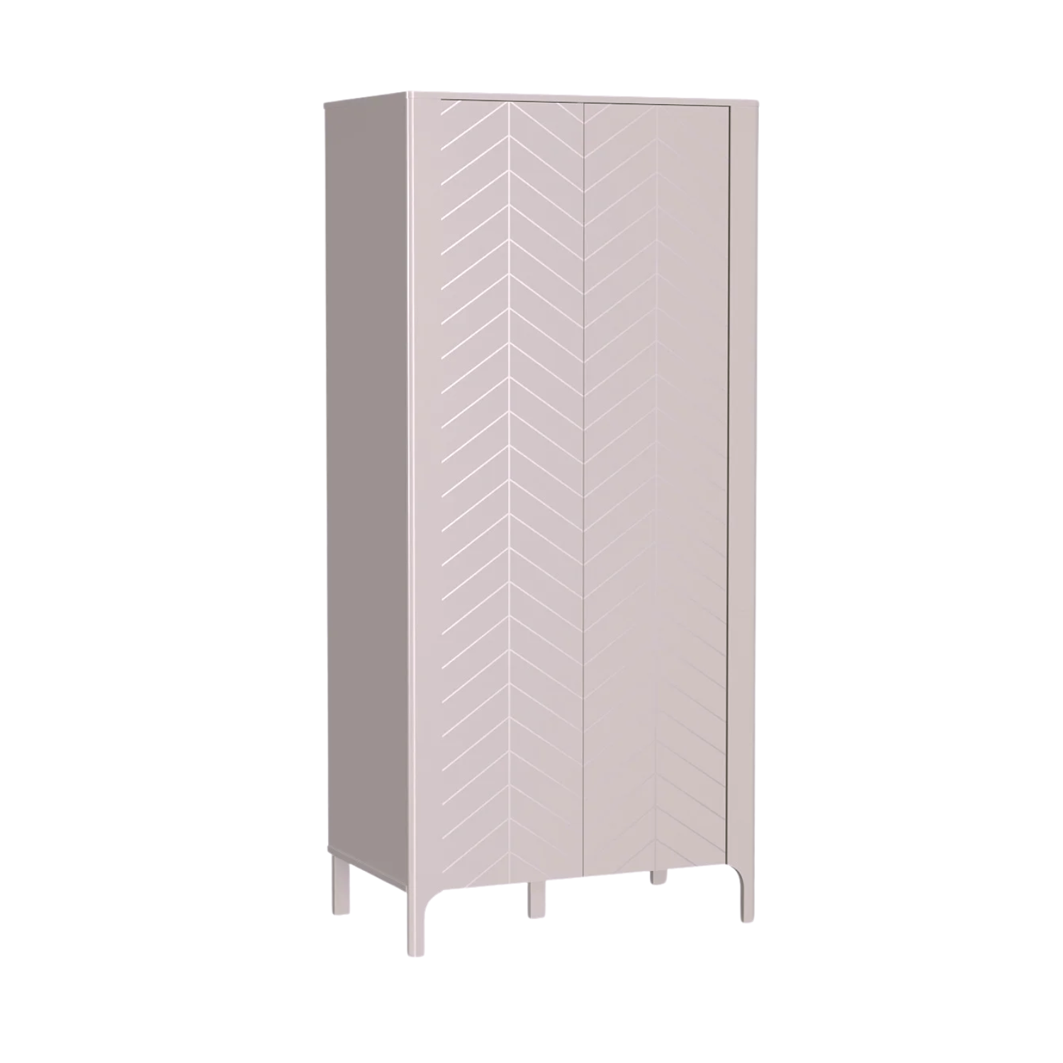 Armoire  avec Motif Géométrique à Chevrons et Rangement Pratique - Decora Home