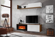 DALLAS E 180cm - Blanc & Chêne Sterling - RSW DLE