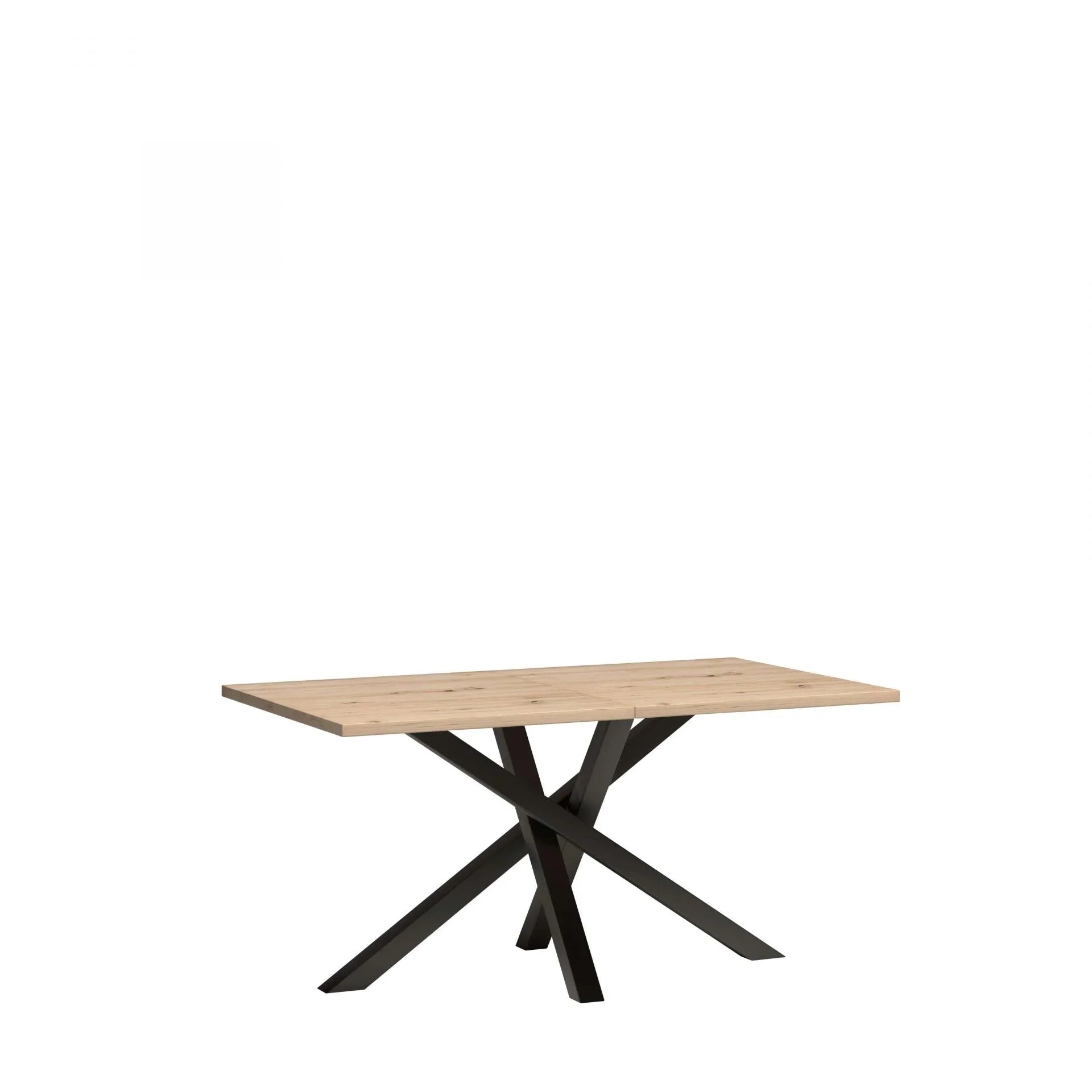 Grande Table Extensible avec Pieds en Métal Peints en Noir - Decora Home