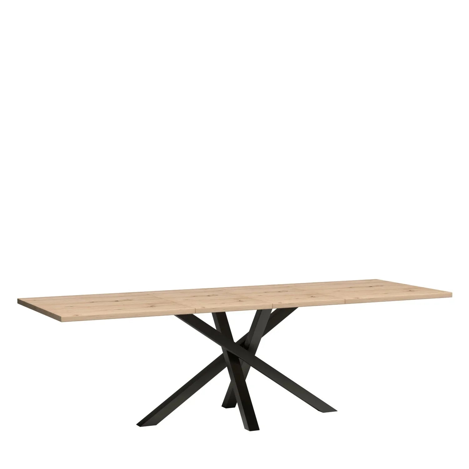 Grande Table Extensible avec Pieds en Métal Peints en Noir|Promo exclusive|Decora Home