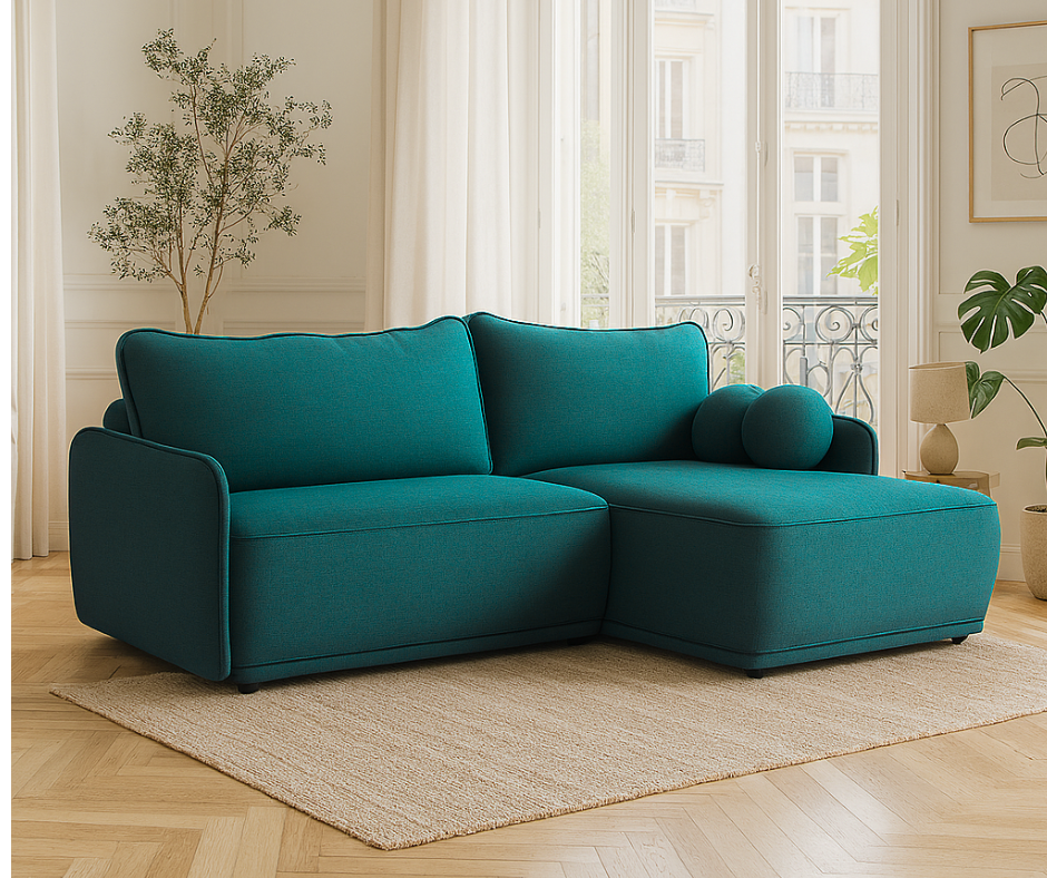 Canapé d’angle convertible – Design moderne, confort optimal et couchage pratique