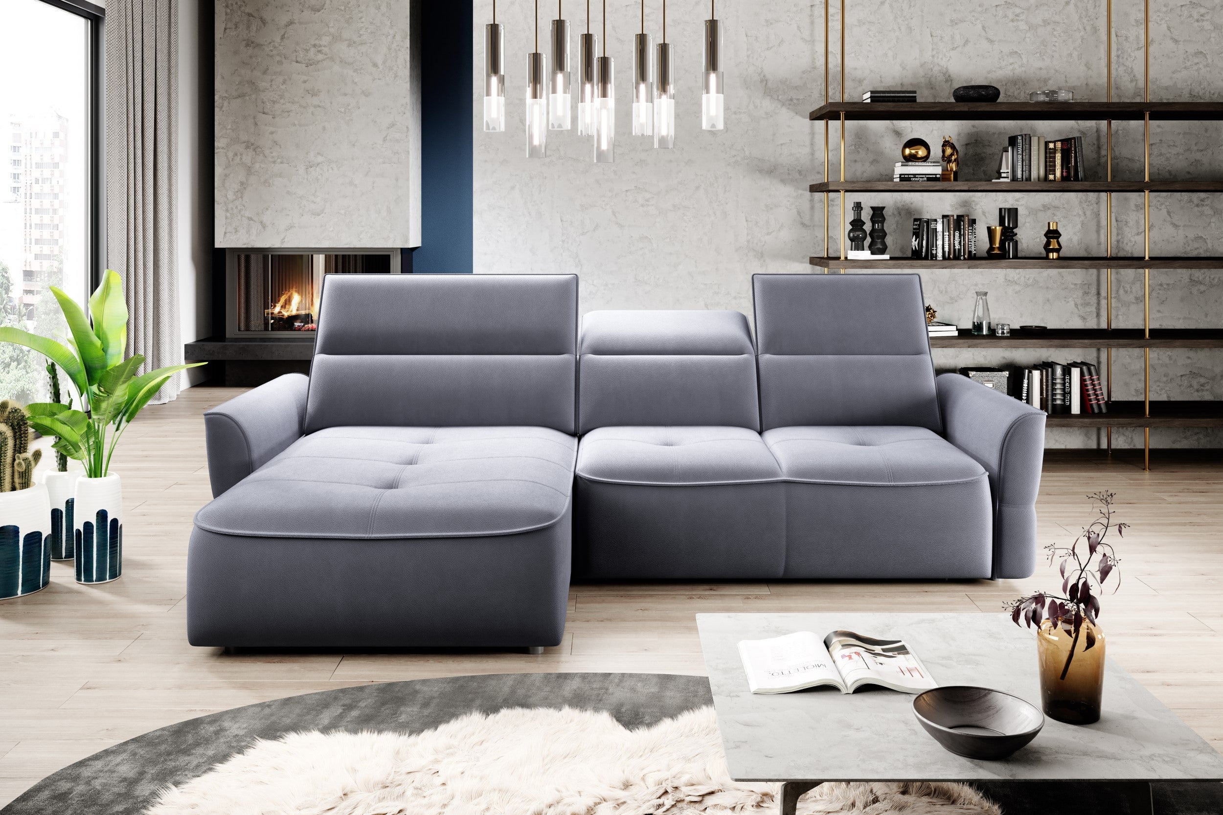 Canapé d'Angle Convertible   Design Moderne, Confort Optimal, Disponible en 3 Tailles | Canapé Réversible avec Coffre de Rangement|Offre Spéciale|Decora Home