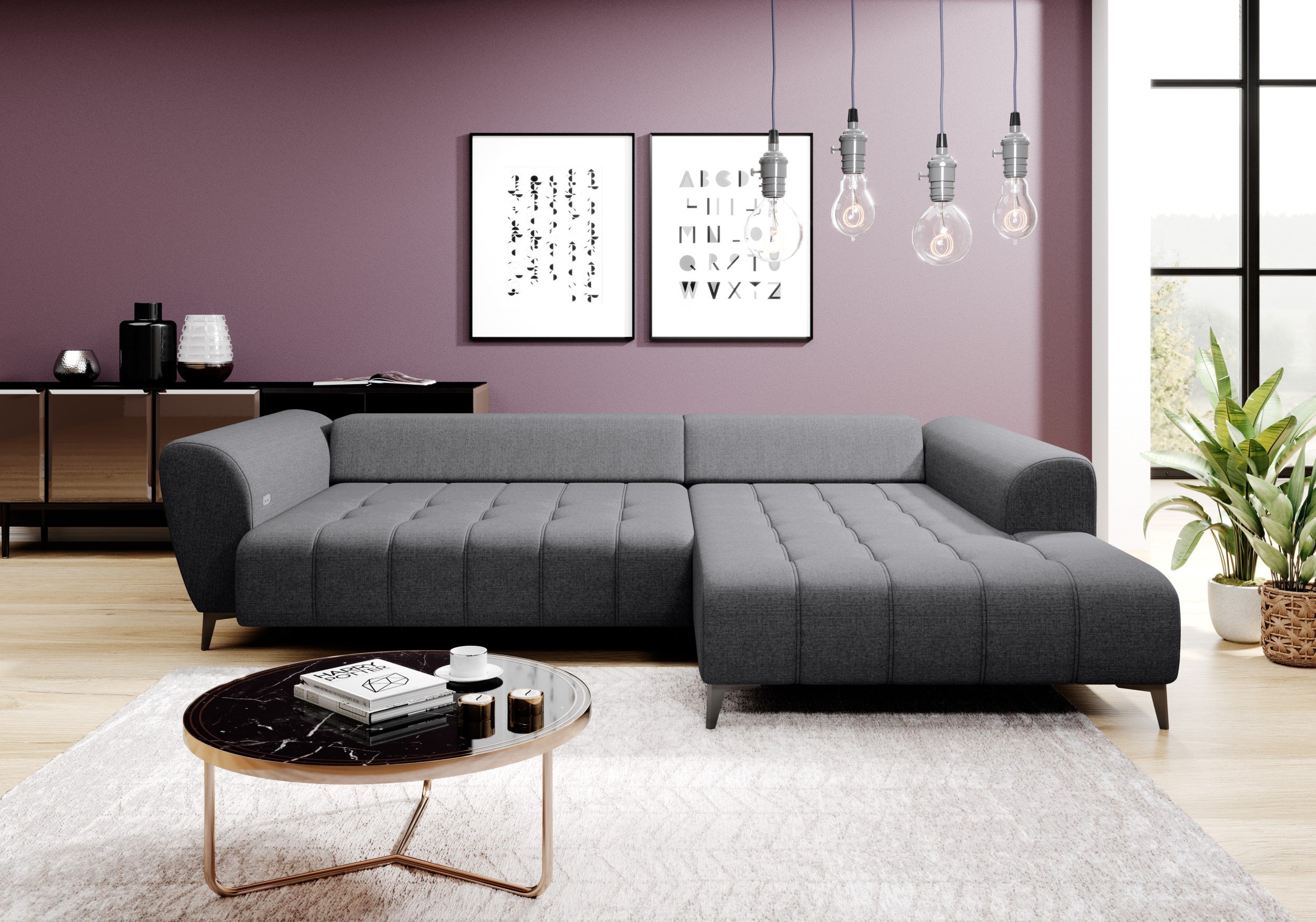 Canapé d’Angle  – Grand Confort avec Profondeur d’Assise Réglable Électriquement - Decora Home