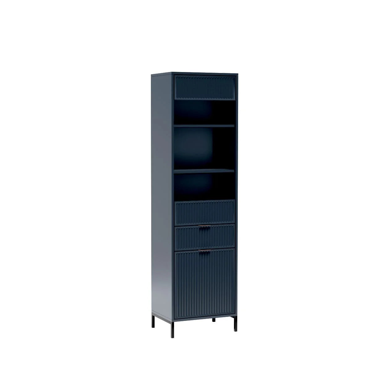 Vitrine Design avec Armoire, Tiroir et Étagères en Verre - Decora Home