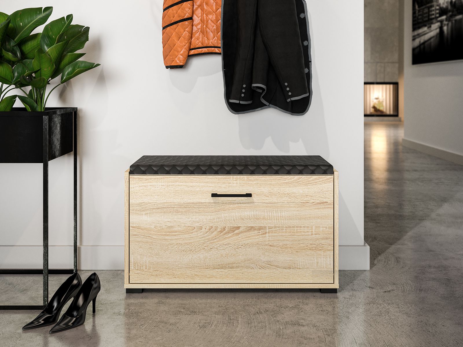 Meuble à Chaussures en Finition Lumière de Sonoma | Design Moderne & Résistance Maximale - Decora Home