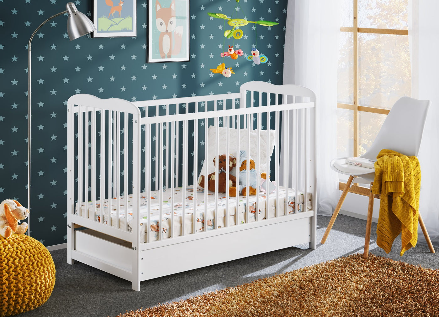 Lit Bébé ALA 65cm - Blanc