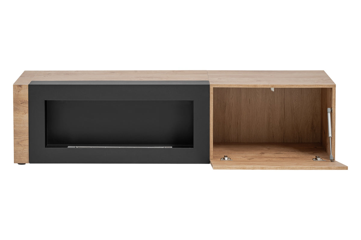 Meuble TV ARON RZS AR RTV-K avec cheminée bioéthanol — photo fabricant