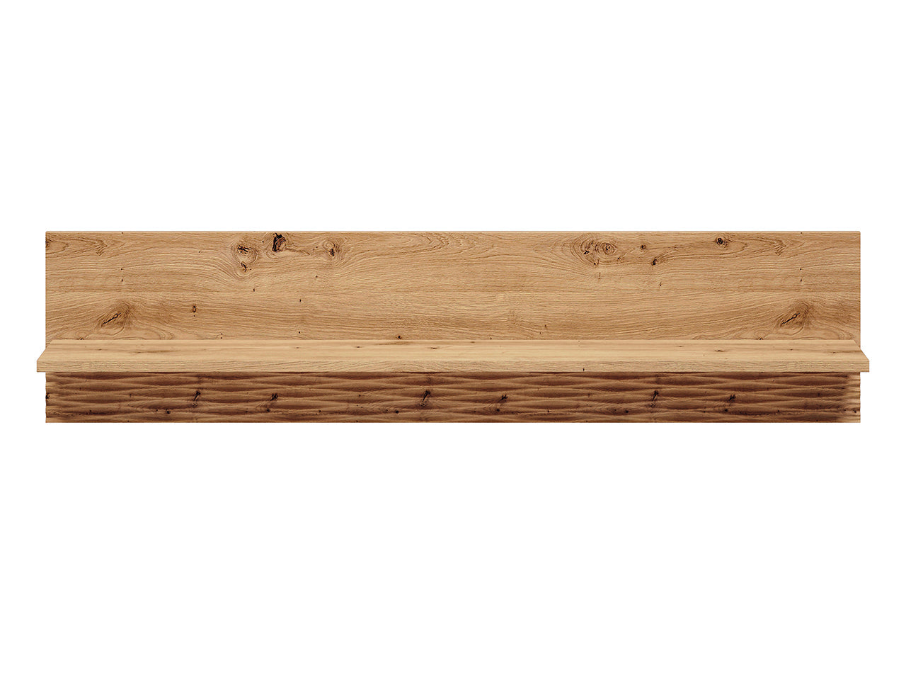 Étagère Suspendue en Chêne Artisanal et MDF Rainuré – Série Artisan Épure - Decora Home