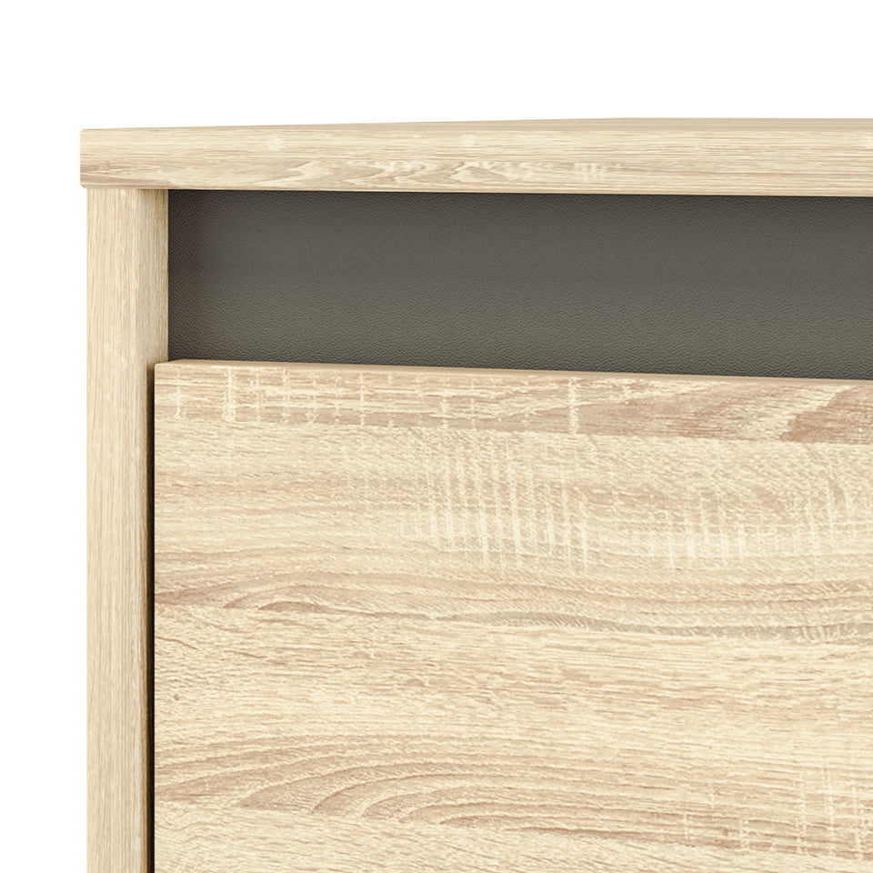 Armoire Dressing 2 Portes Sonoma Clair et Blanc – Rangement Moderne et Robuste - Decora Home