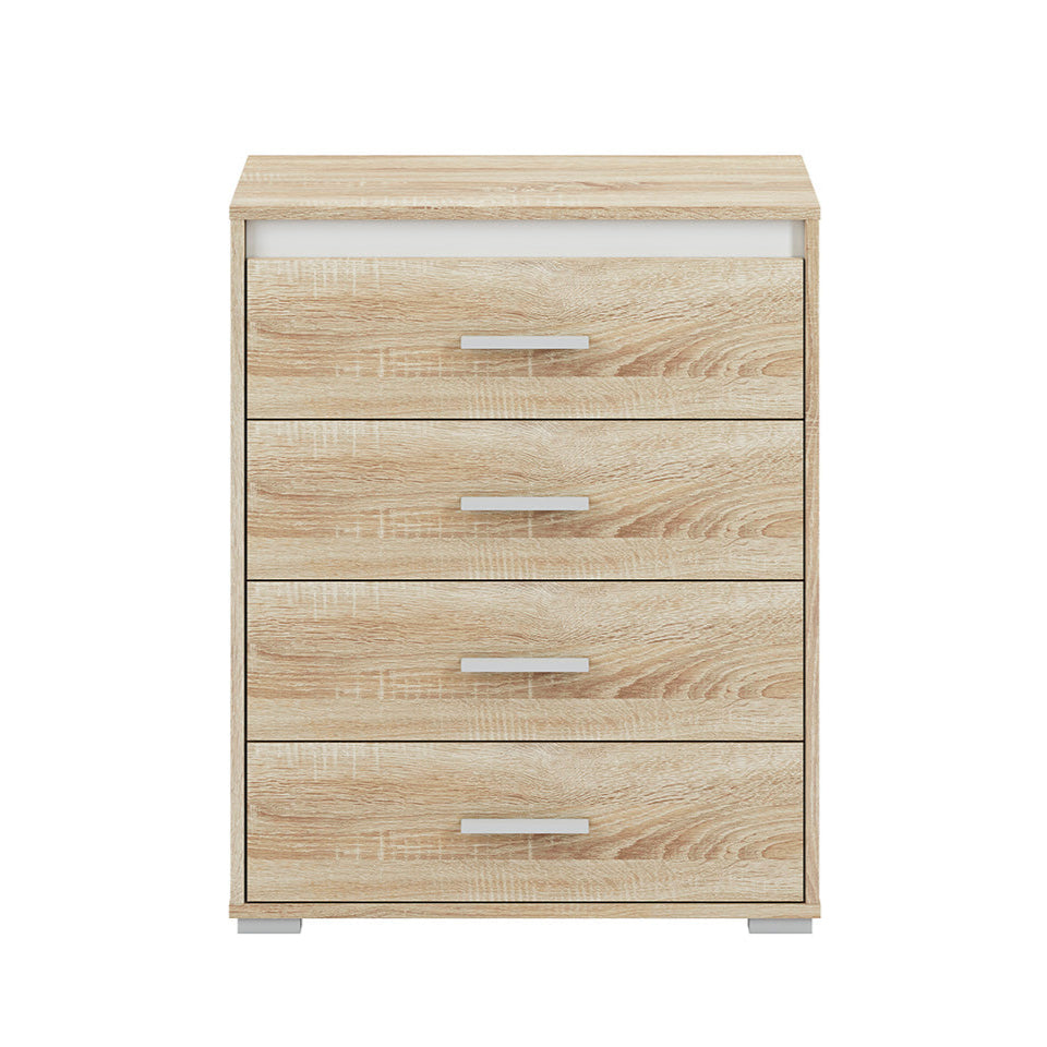 Commode, Buffet, Buffet Moderne Lumière de Sonoma avec Finition ABS - Design Pratique et Résistant - Meuble Contemporain - Decora Home