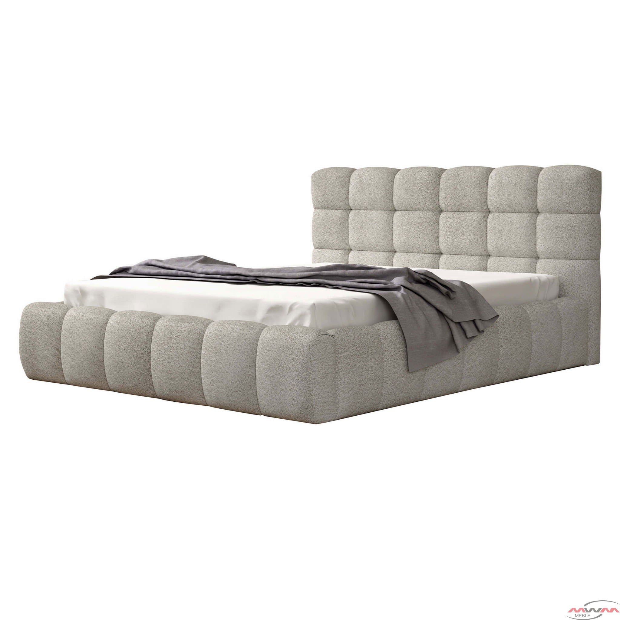 Lit coffre velours doux rembourré avec rangement – Design élégant, tête de lit haute et structure robuste - Decora Home