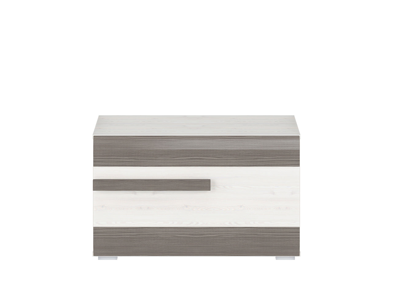 Meuble à Chaussures en Pin des Neiges et MDF Gris Neuf avec Bordure ABS - Decora Home