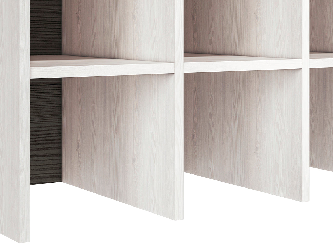 Meuble à Chaussures en Pin des Neiges et MDF Gris Neuf avec Bordure ABS - Decora Home